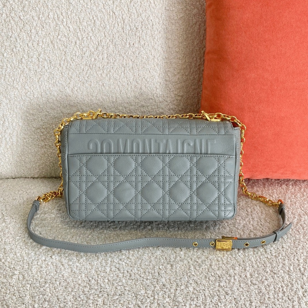 Dior Caro Medium Bag Knockoff in Grey