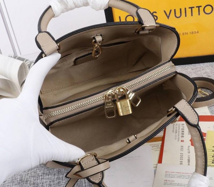 Louis Vuitton Monogram Empreinte Montaigne BB In Tourterelle Gray