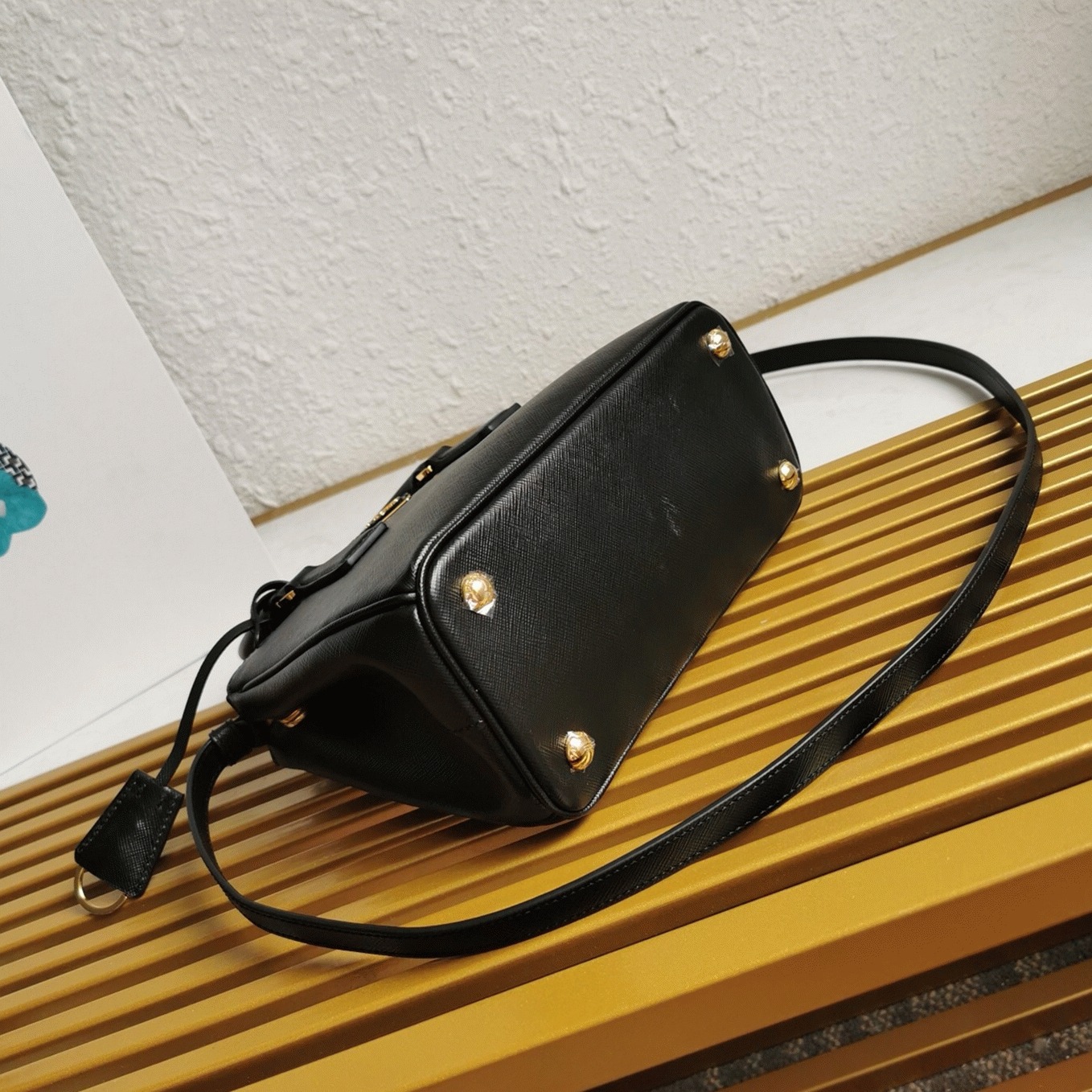 Black Prada Galleria Small Bag Fake