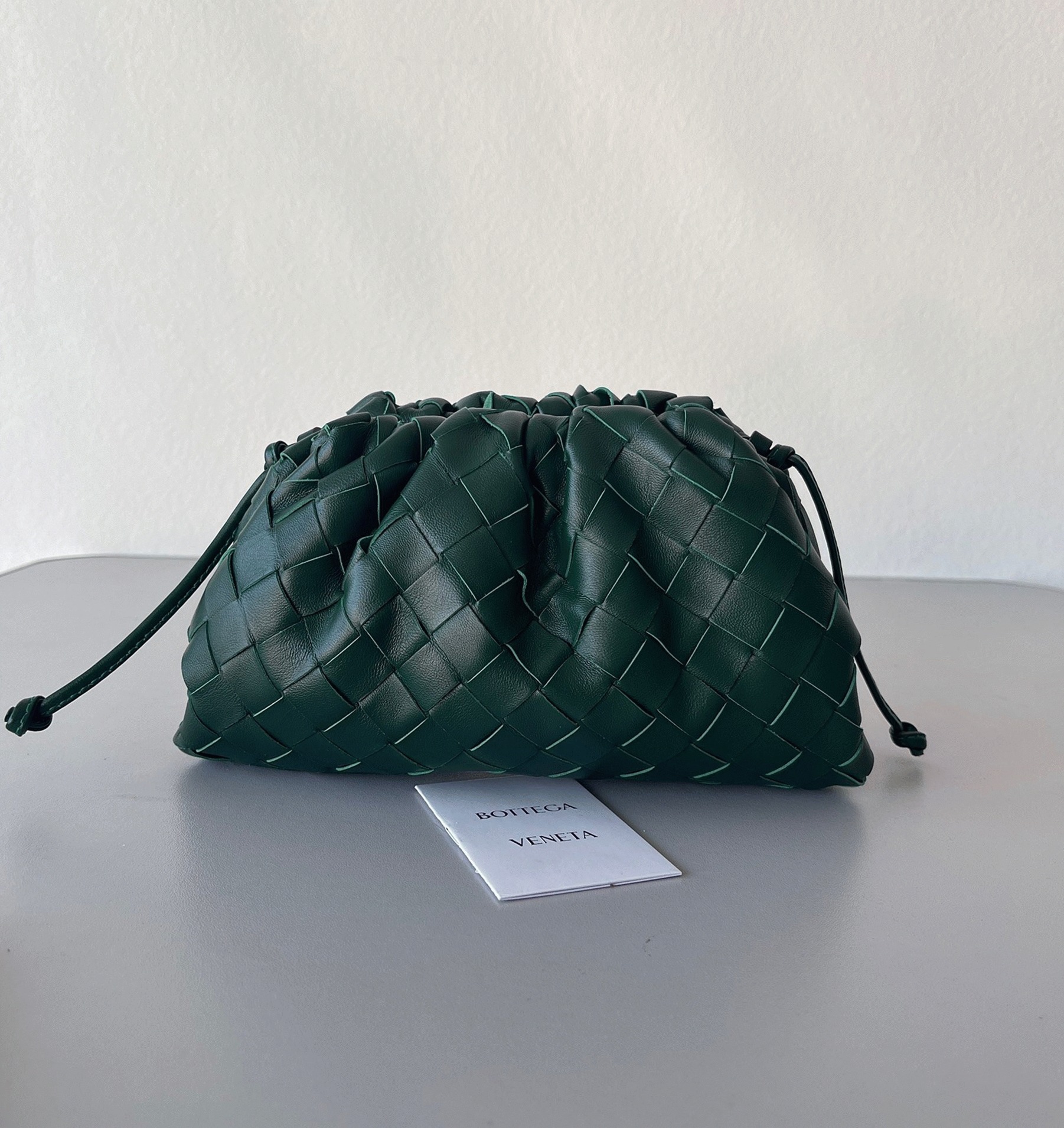 Knockoff Bottega Veneta Mini Pouch with Strap Raintree
