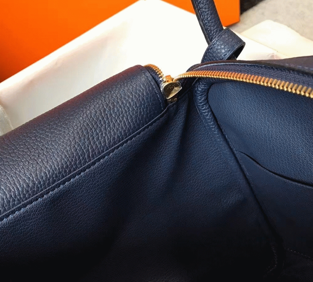 Knockoff Hermes Lindy 30cm bag in navy blue shade
