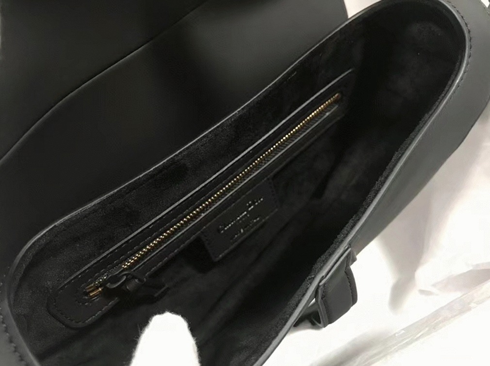 Dior Saddle Bag Faux in Black Ultramatte Calfskin