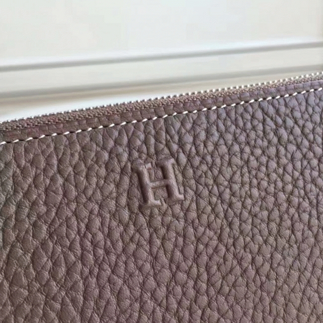Etoupe Luxury Replica Hermes Wallet Azap Zipped