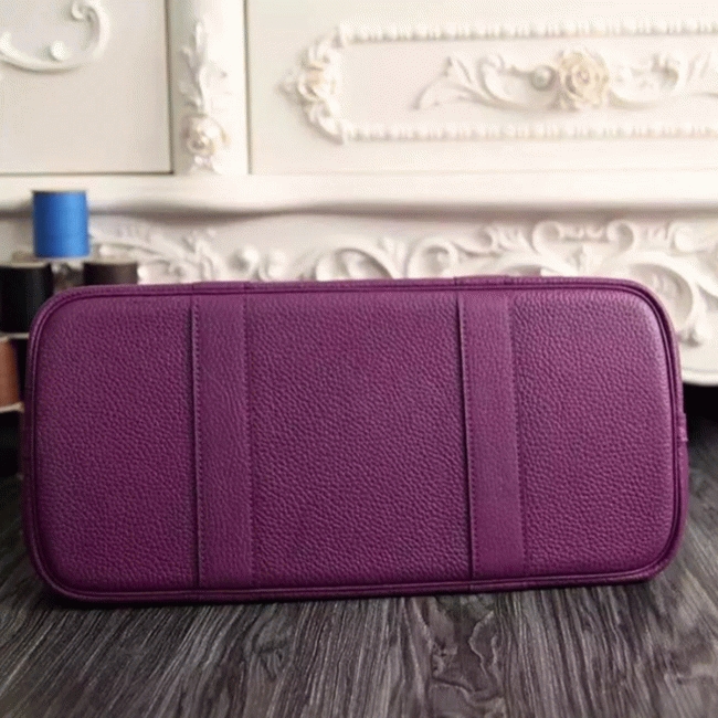 Purple Fake Hermes Garden Party 30cm Fashion Tote
