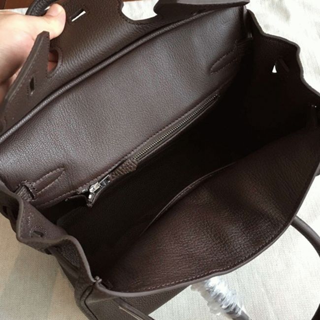 Hermes Birkin 25cm Handmade Knockoff Bag in Café Shade