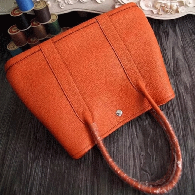 Orange Replica Hermes Garden Party 36cm Large Tote Bag