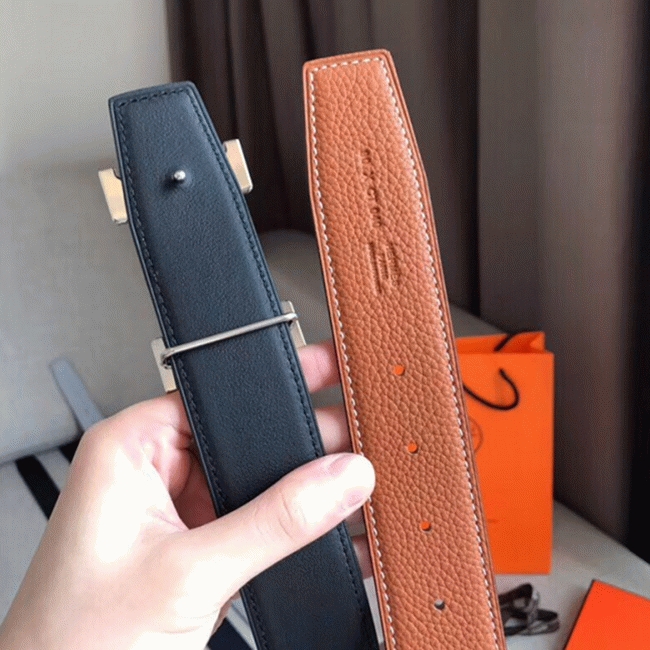 1:1 knockoff Hermes Constance belt buckle in brown shade