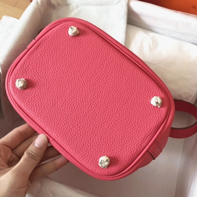 Rose lipstick cheap replica Hermes Picotin Lock 18cm handbag
