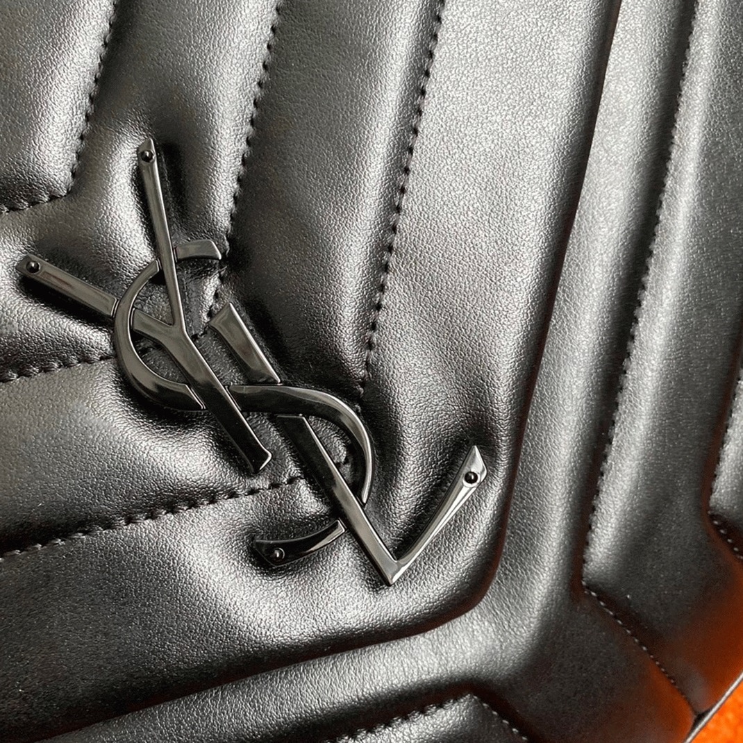 Fake Saint Laurent LouLou Medium Chain Bag Black