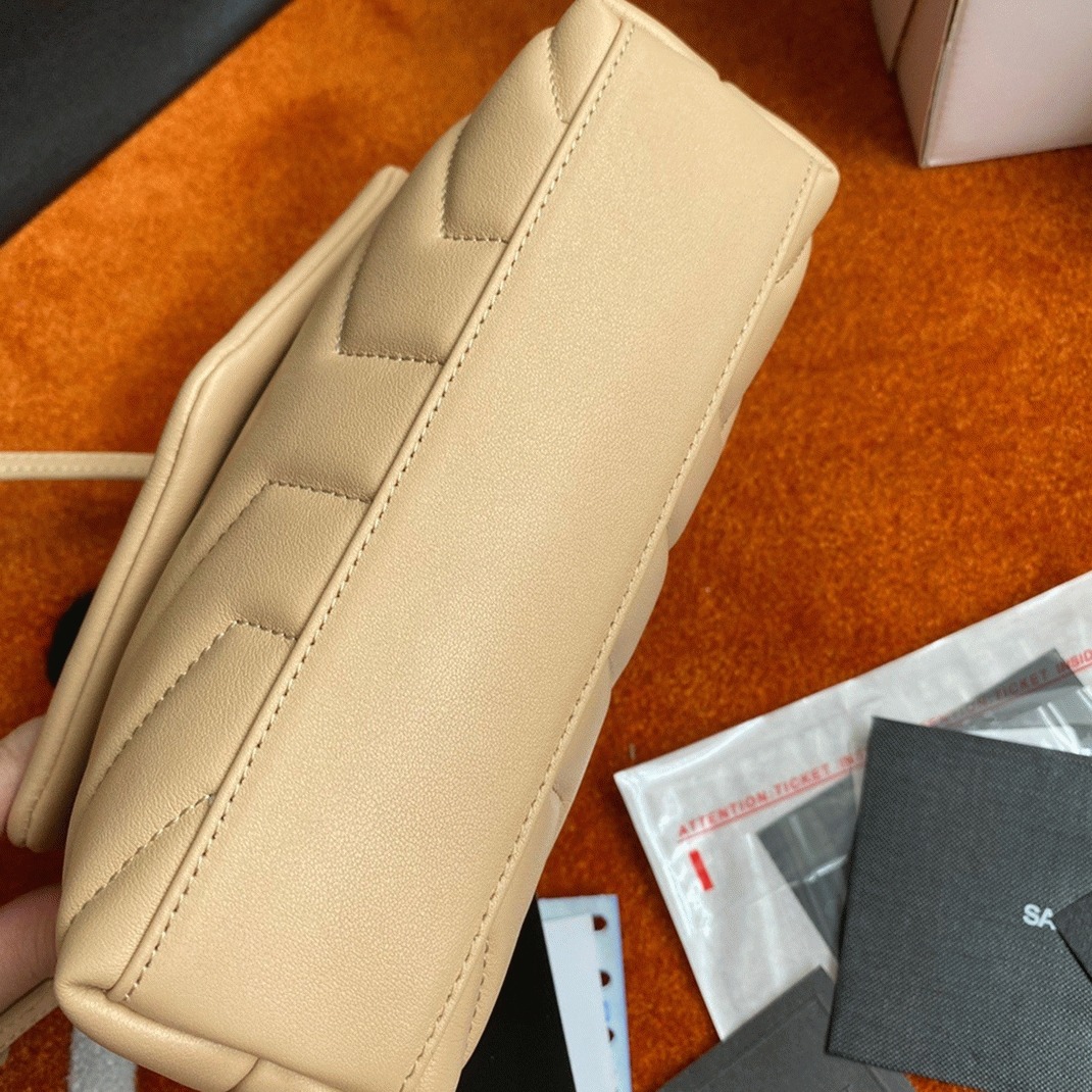 Fake Saint Laurent LouLou Toy Strap Bag Beige