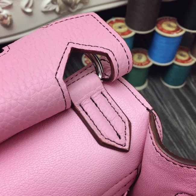 Pink fake luxury Hermes Jypsiere 31cm handbag