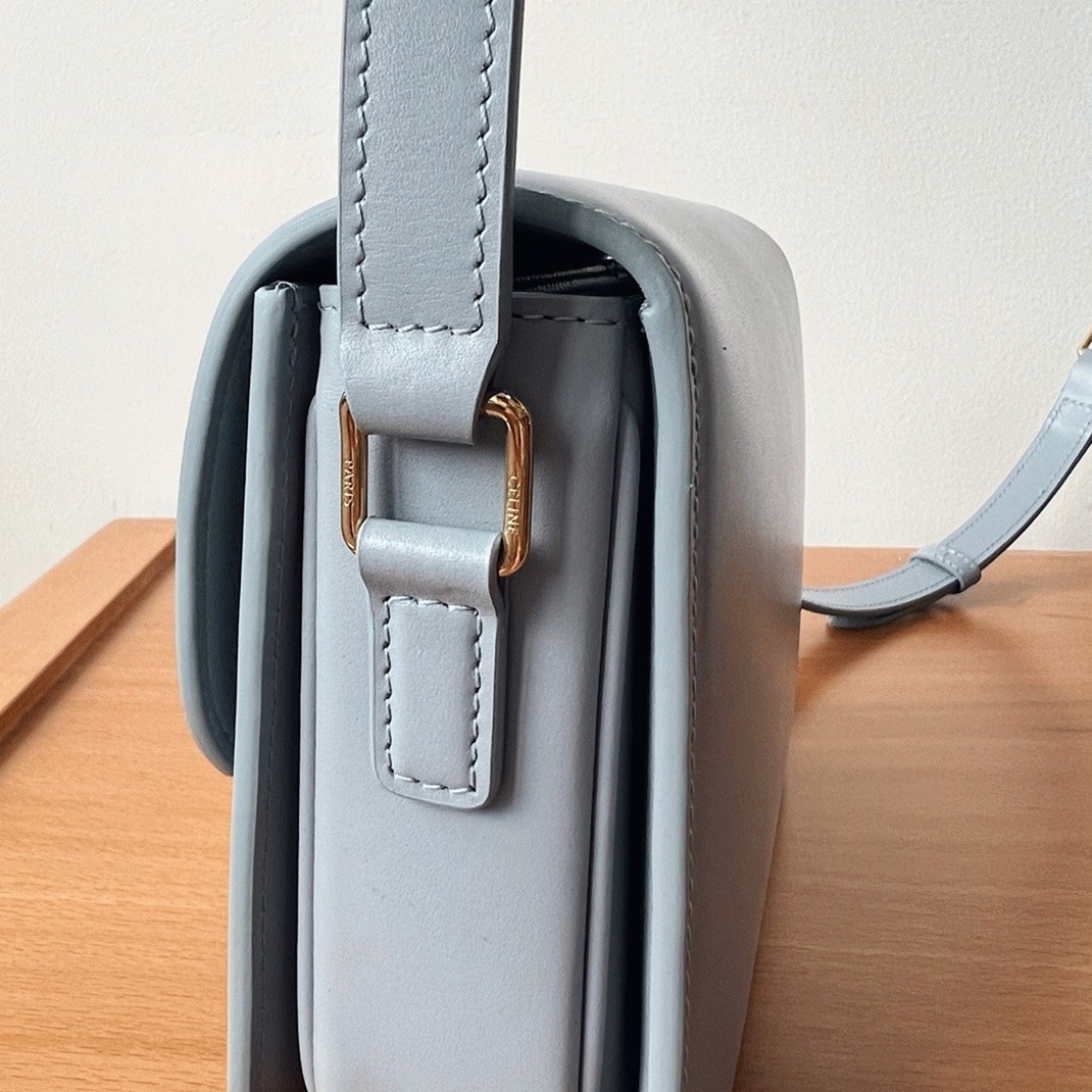 Top Quality Replica Celine Triomphe Teen Bag In Pale Blue