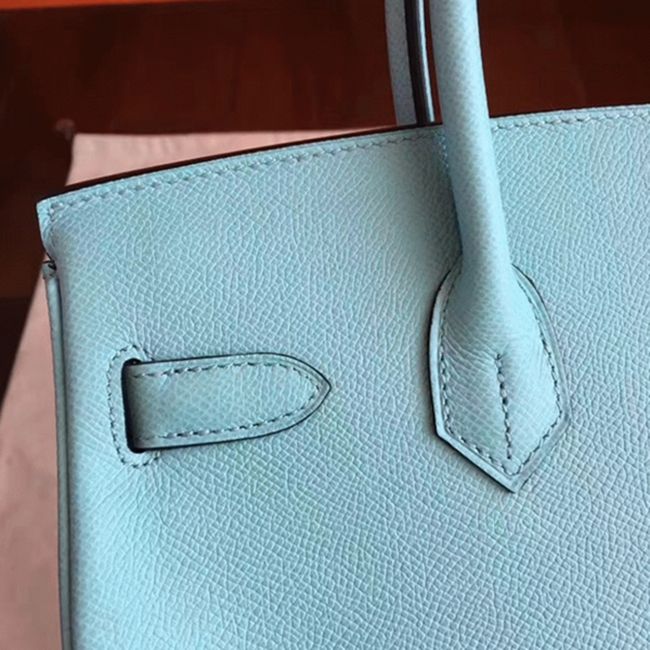 Blue Atoll Imitation Luxury Hermes Birkin 30cm Tote