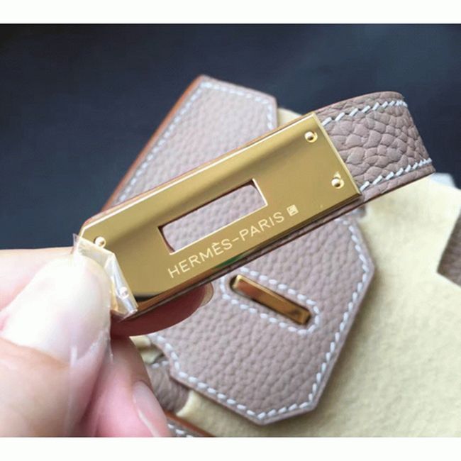 Grey High Quality Fake Hermes Birkin 30cm Purse