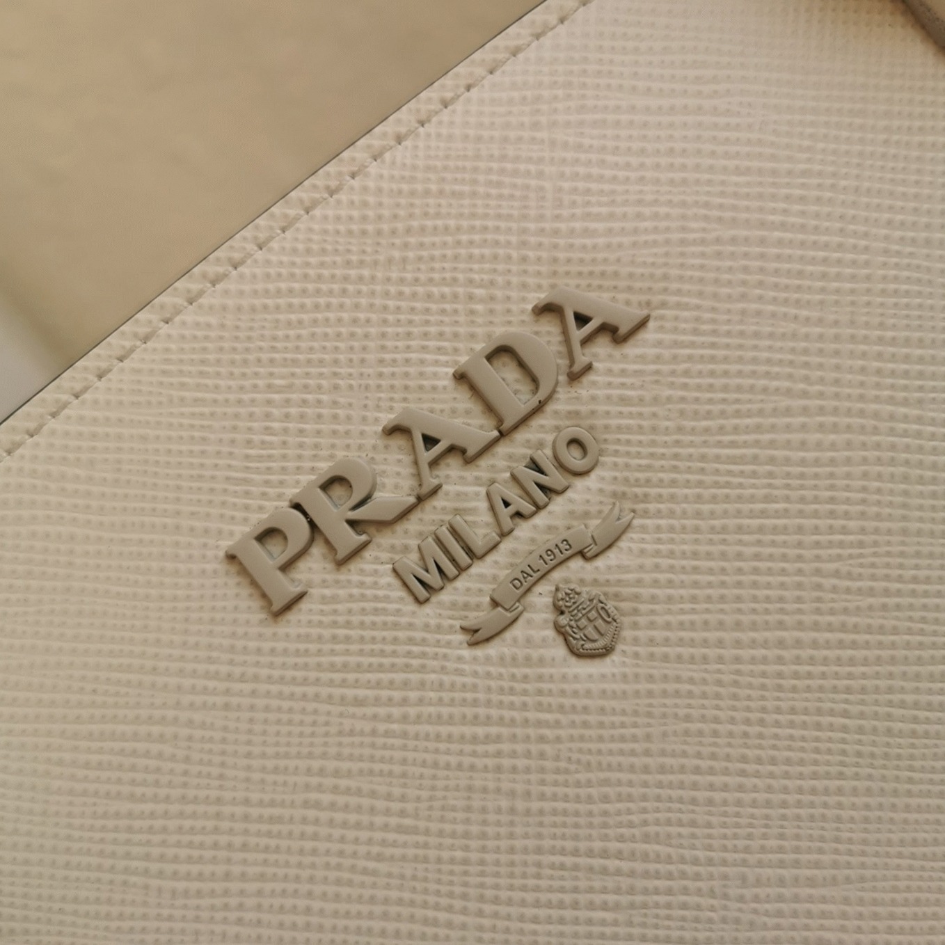 Prada Monochrome Medium Bag Fake in White