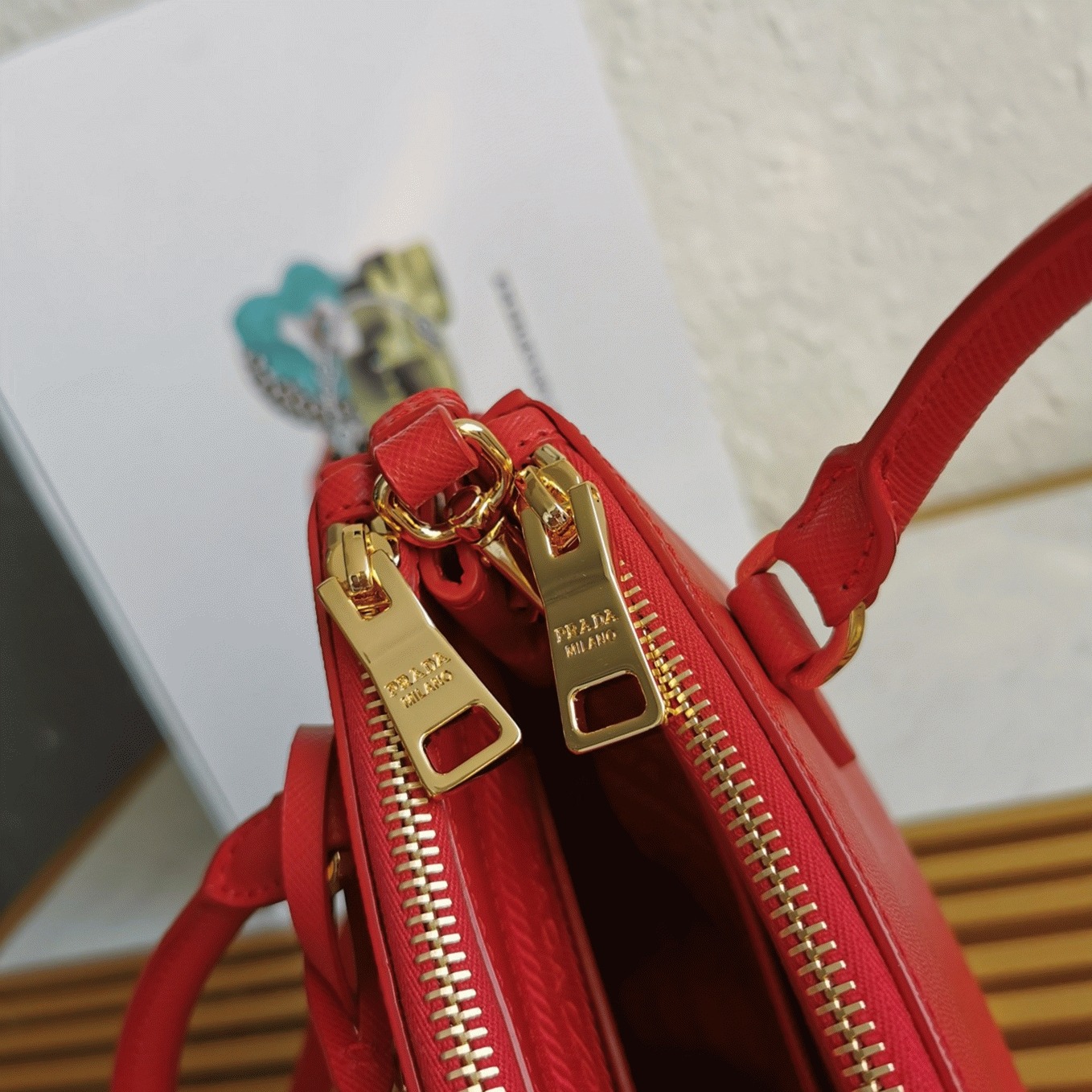 Red Prada Mini Galleria Bag Replica