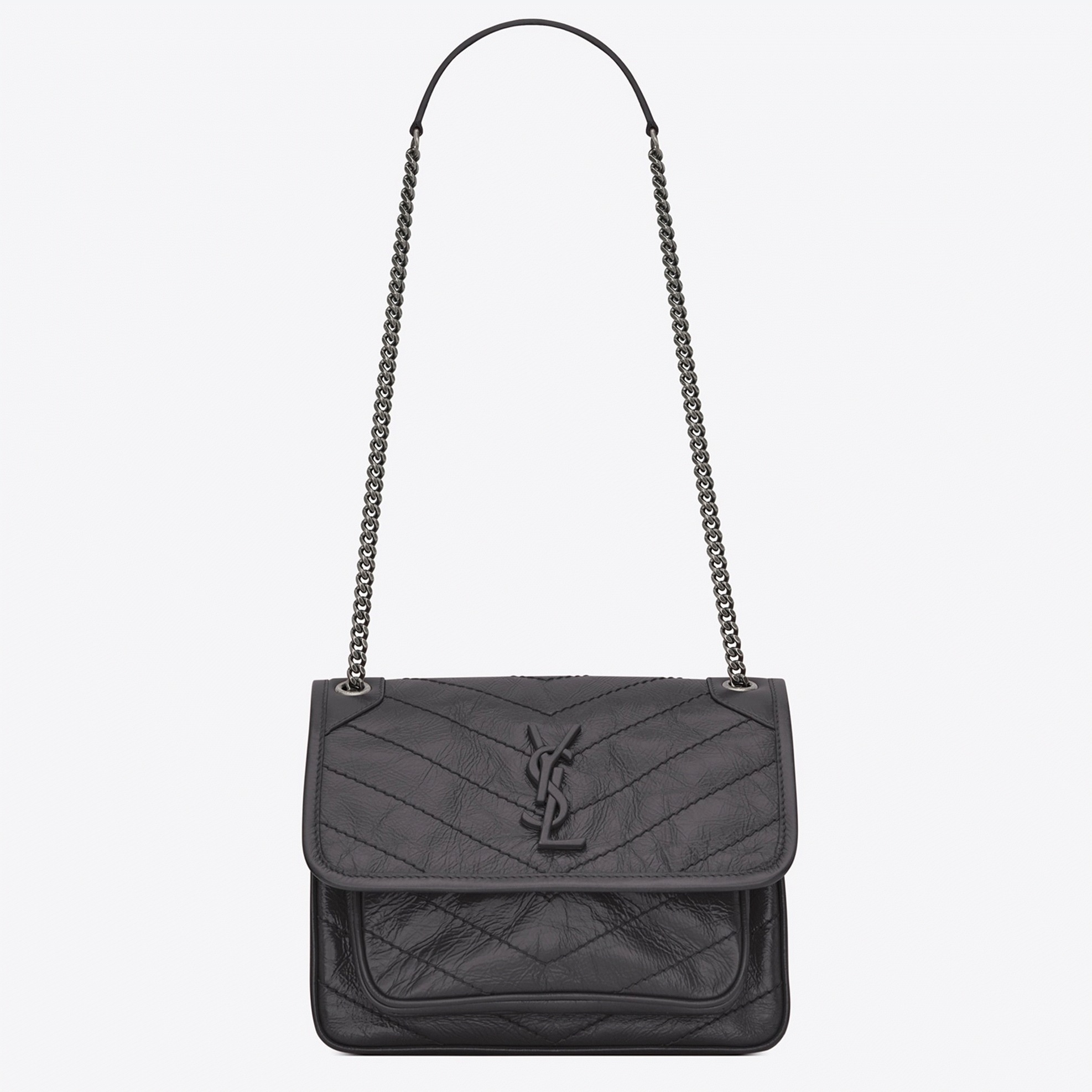 Replica Saint Laurent Niki Baby Chain Bag Dark Grey