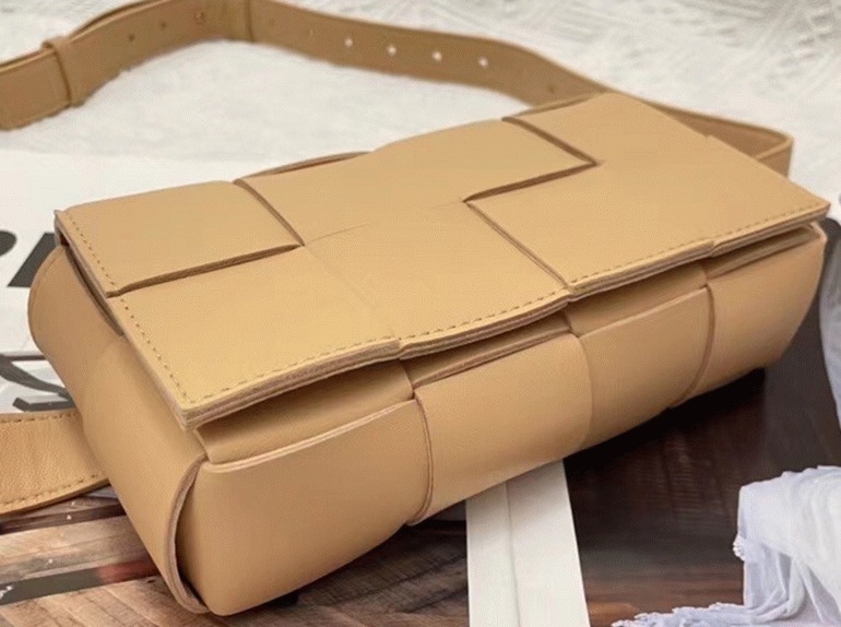 Fake Bottega Veneta Cassette Belt Bag Beige