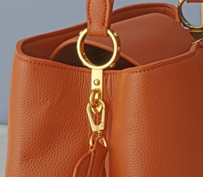 Louis Vuitton Capucines GM Souple Handbag In Cognac Brown