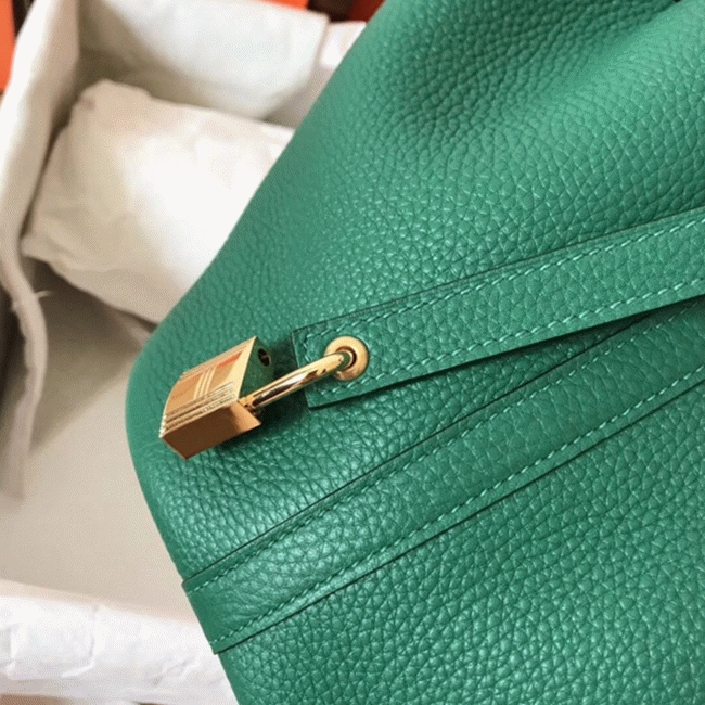 Vert vertigo designer replica Hermes Picotin Lock 18cm handbag