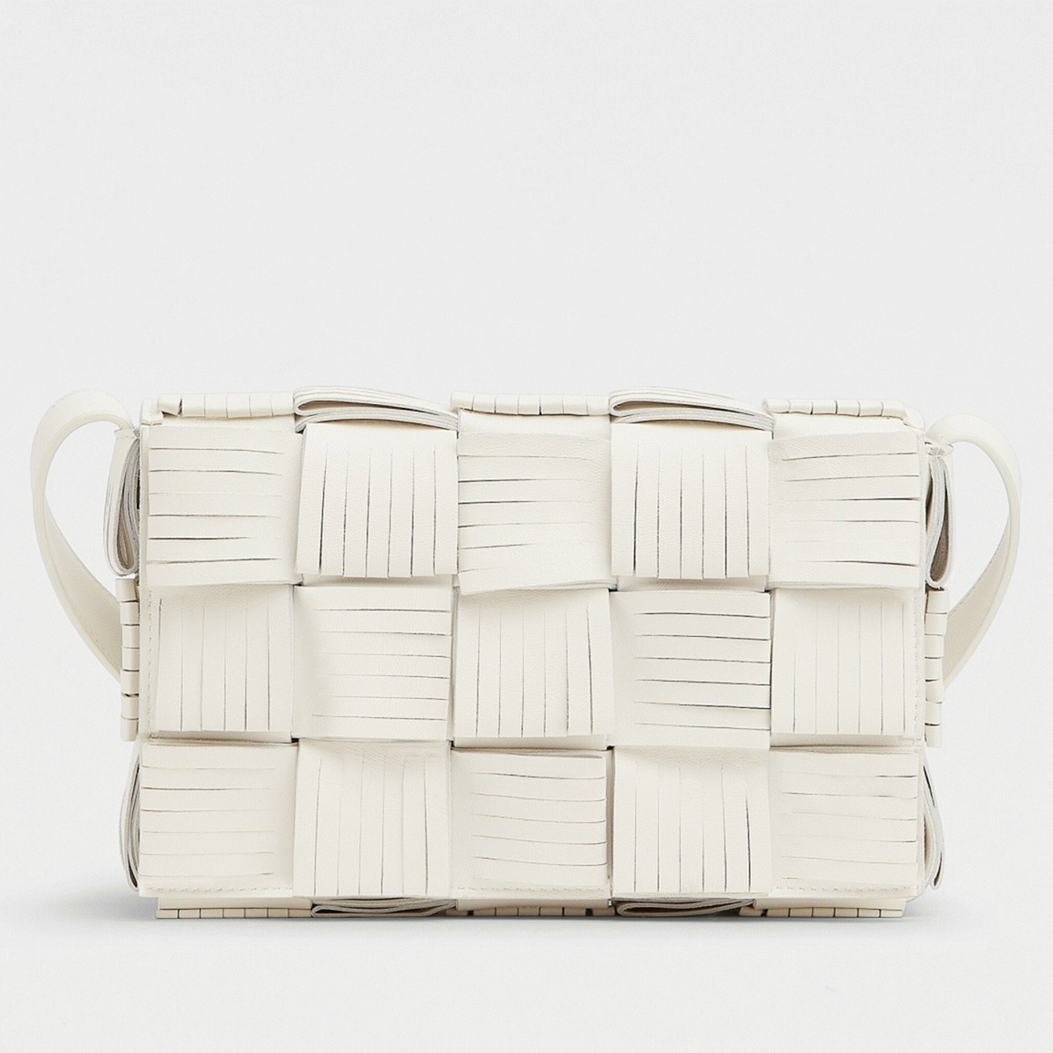Top Quality Fake Bottega Veneta Cassette Fringed Bag In White