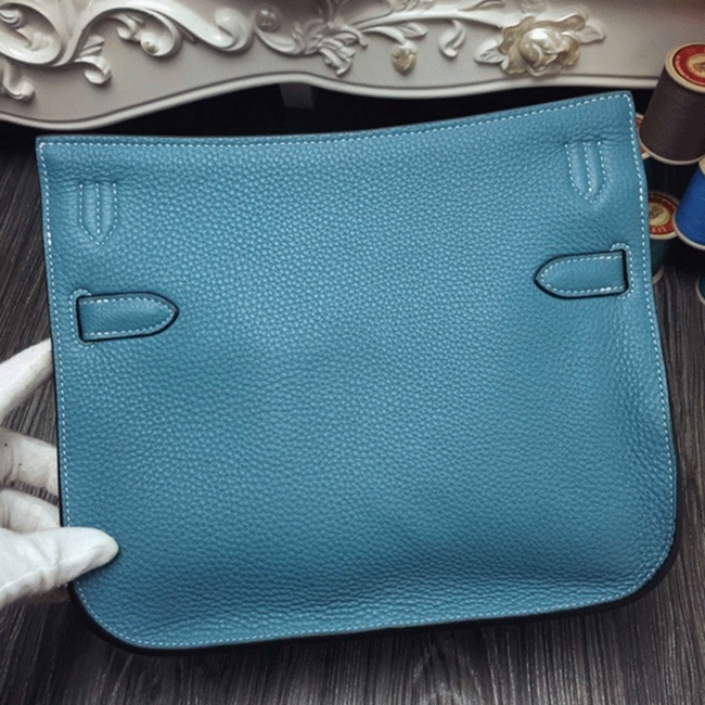 Blue jean knockoff Hermes Jypsiere 34cm handbag