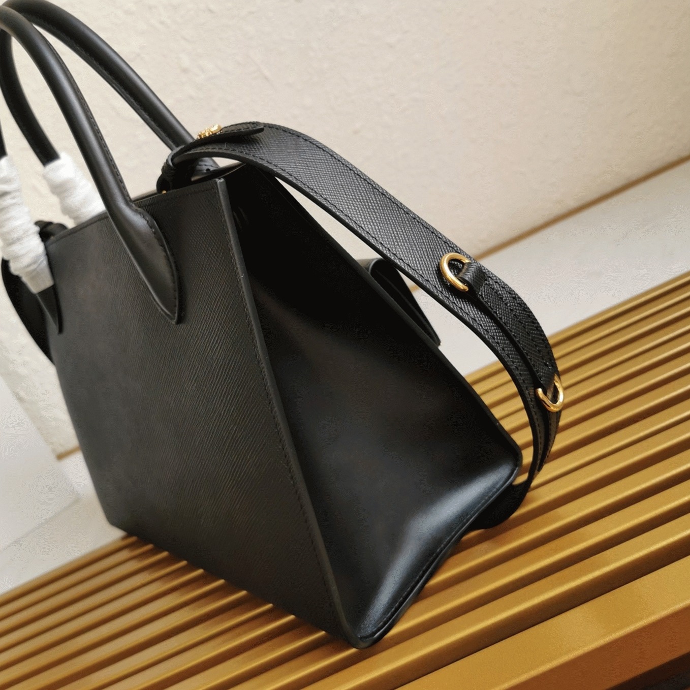 Prada Monochrome Medium Bag Knockoff in Black