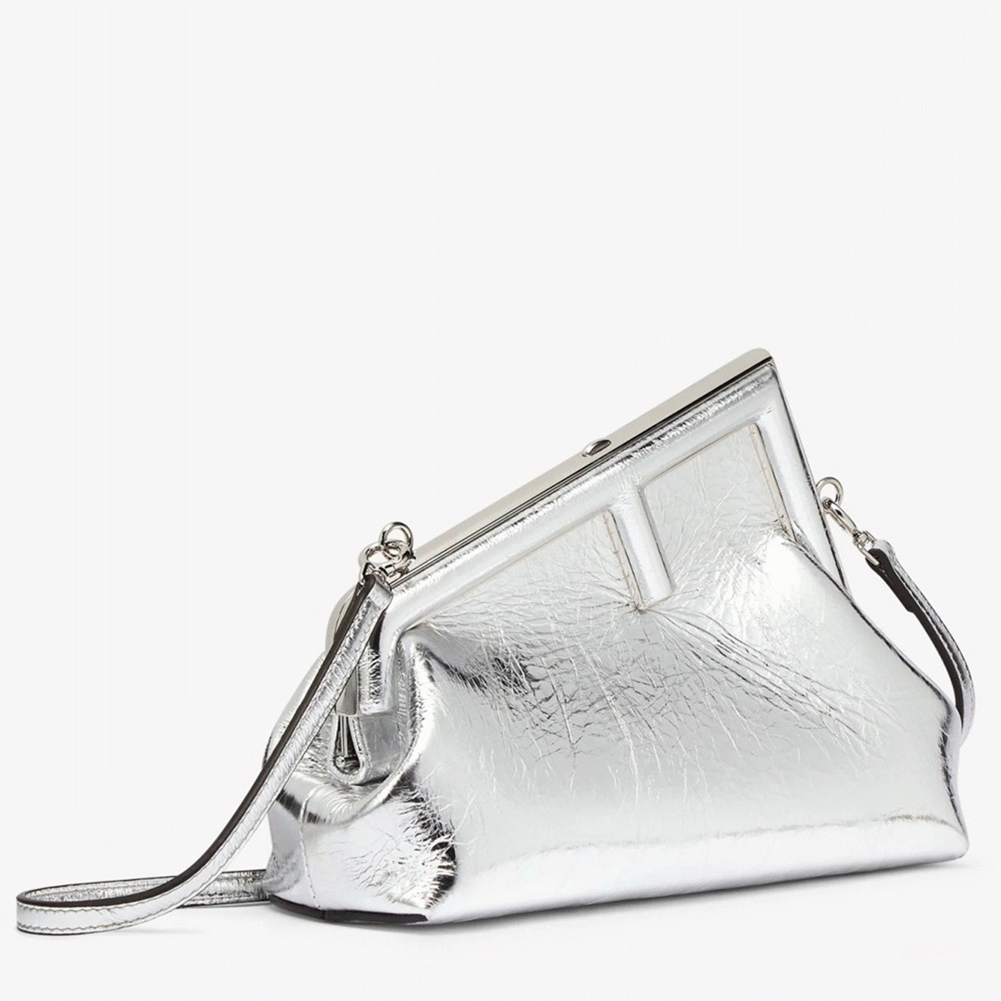 Top Quality Knockoff Fendi First Small Bag In Silver