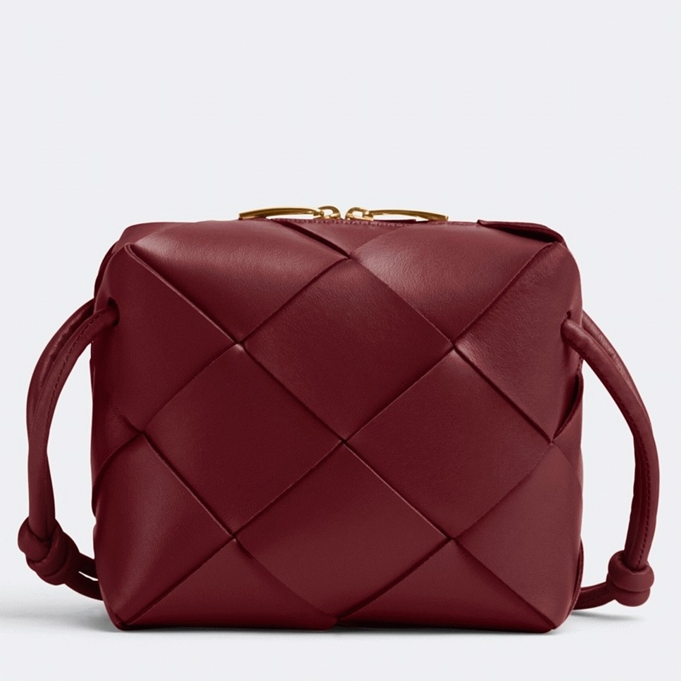 Fake Bottega Veneta Mini Cassette Camera Bag Bordeaux