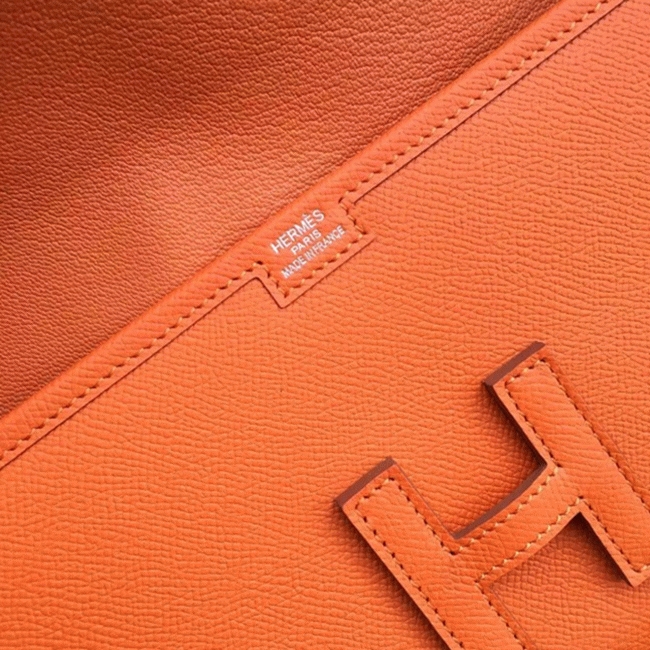 Orange Fake Hermes Jige Elan 29 Colorful Handbag