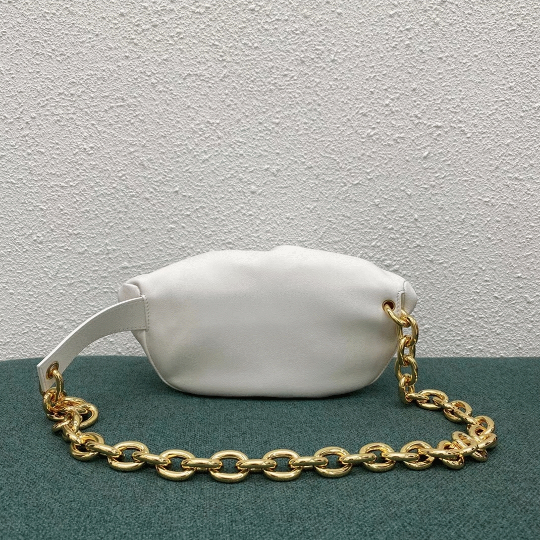 Fake Bottega Veneta The Pouch Belt Bag White