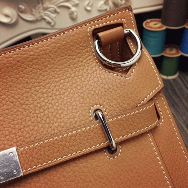 Brown replica Hermes Jypsiere 34cm handbag