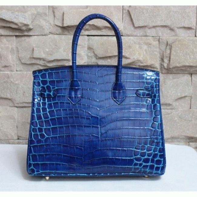 Electric Blue Hermes Birkin 30cm Top-Grade Replica Purse