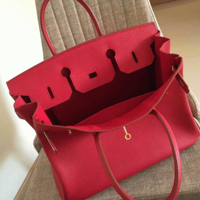 Budget Red Hermes Birkin 30cm Fake Bag