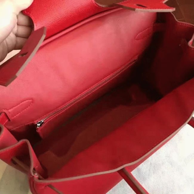 Premium Red Fake Hermes Birkin 30cm High Quality Handbag