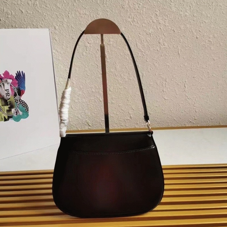 Black Prada Cleo Flap Bag Top Replica