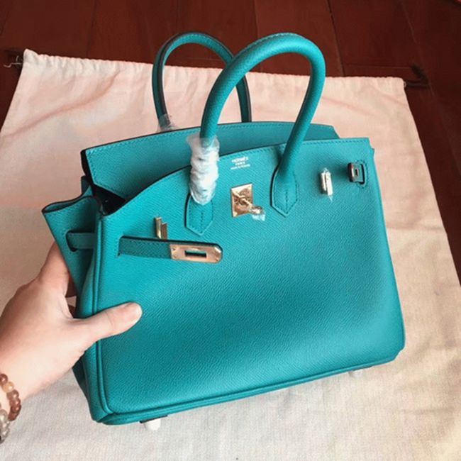Blue Paon Hermes Birkin 25cm High-End Replica