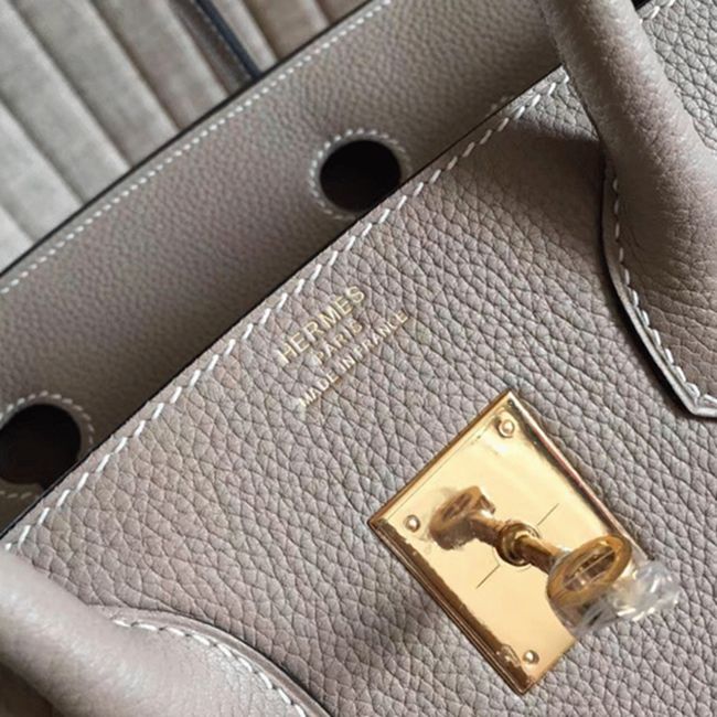 Grey High Quality Fake Hermes Birkin 30cm Purse