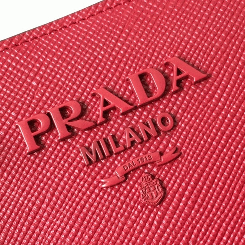 Prada Monochrome Small Bag Knockoff in Red