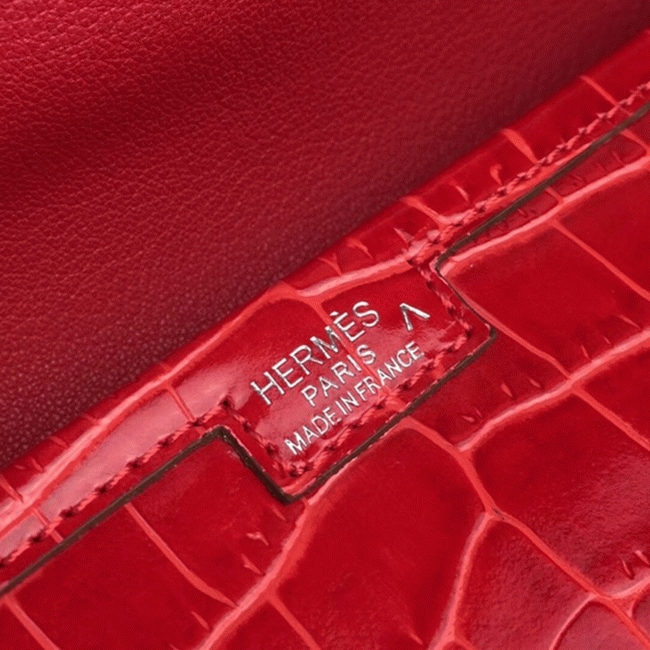 Red fake Hermes Jige Elan 29 clutch bag