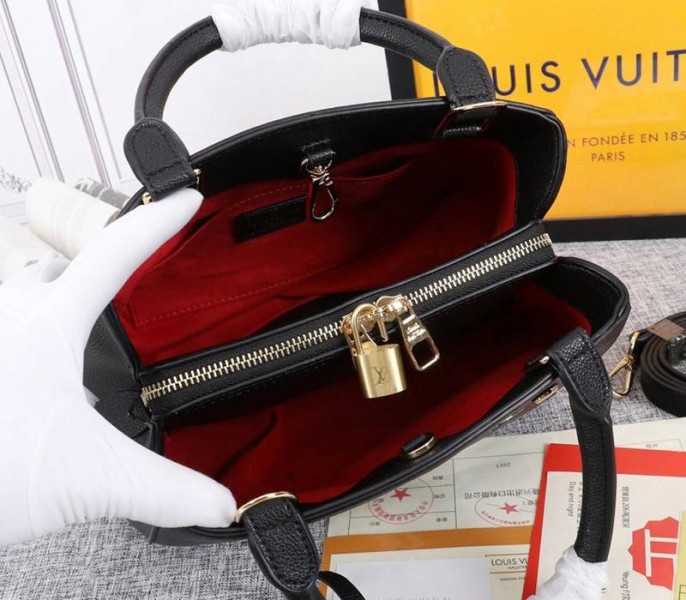 Louis Vuitton Monogram Empreinte Montaigne BB In Black