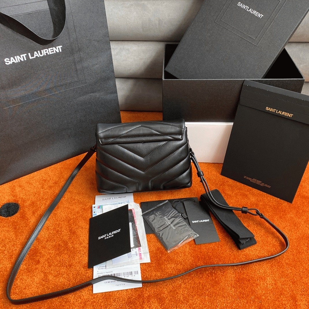 Replica Saint Laurent LouLou Toy Strap Bag All Black