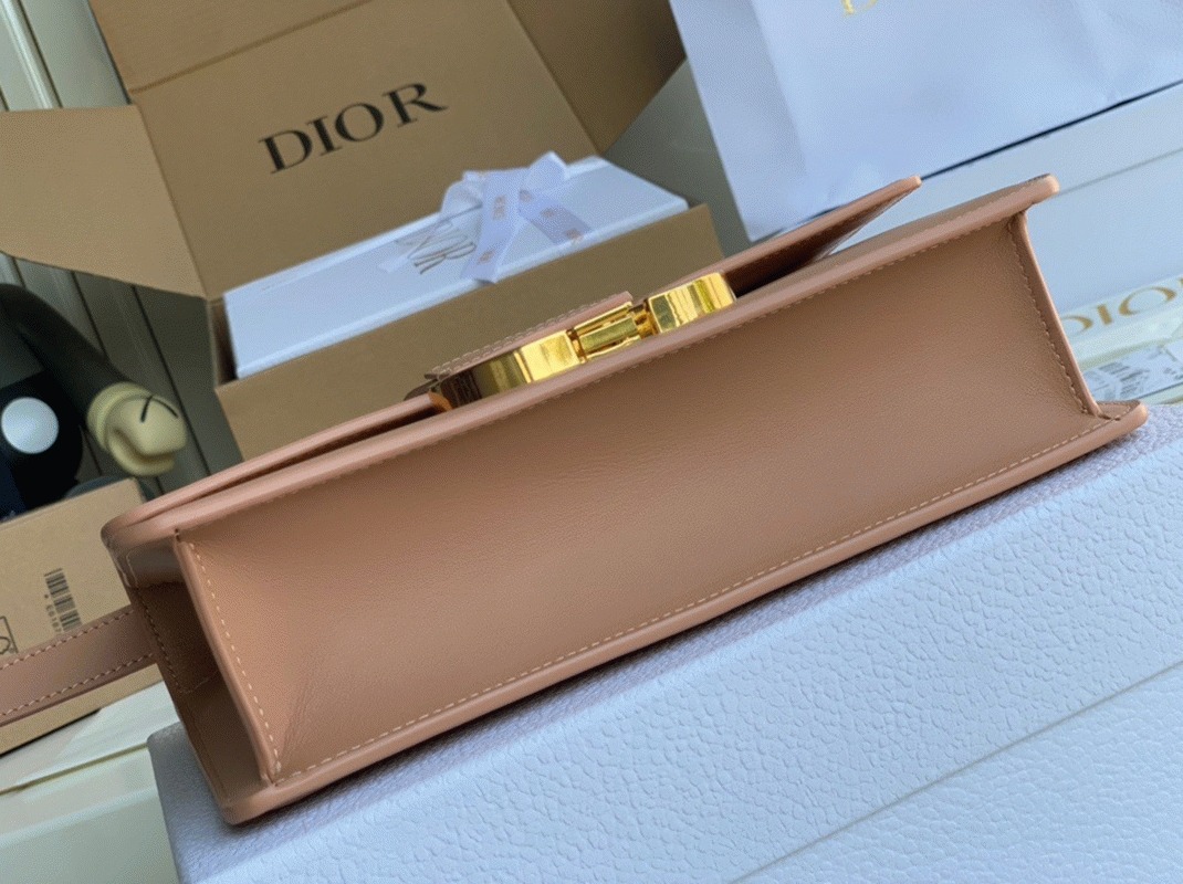 Dior 30 Montaigne Medium Bag Knockoff in Poudre Box Calfskin