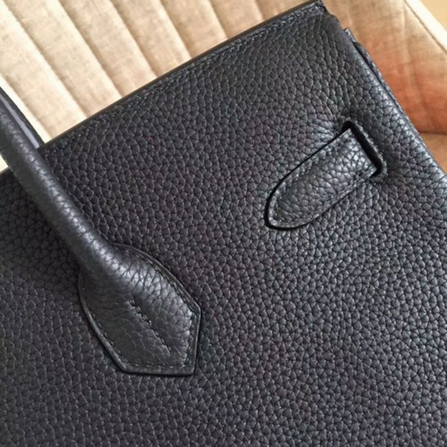 Classic Black Hermes Birkin 30cm Replica Handbag