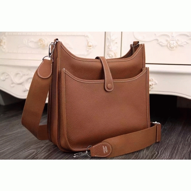 Brown Evelyne III PM Bag Replica Designer Hermes Classic Tote