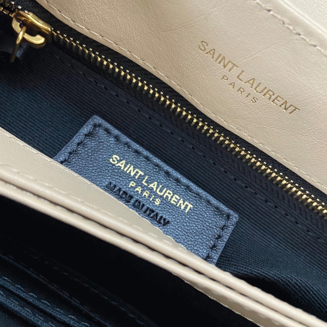 Fake Saint Laurent LouLou Toy Strap Bag Beige