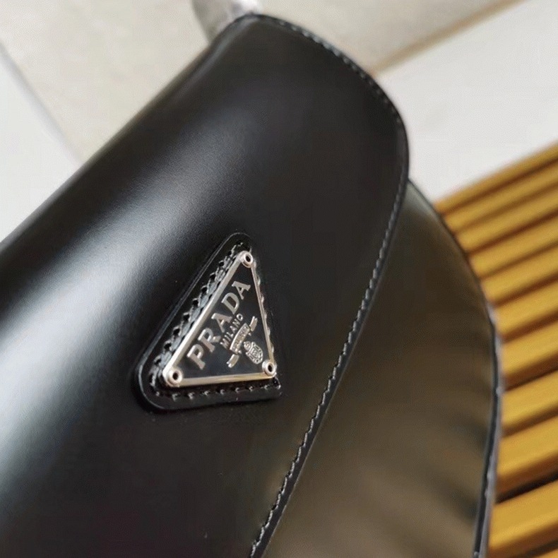 Black Prada Cleo Flap Bag Top Replica