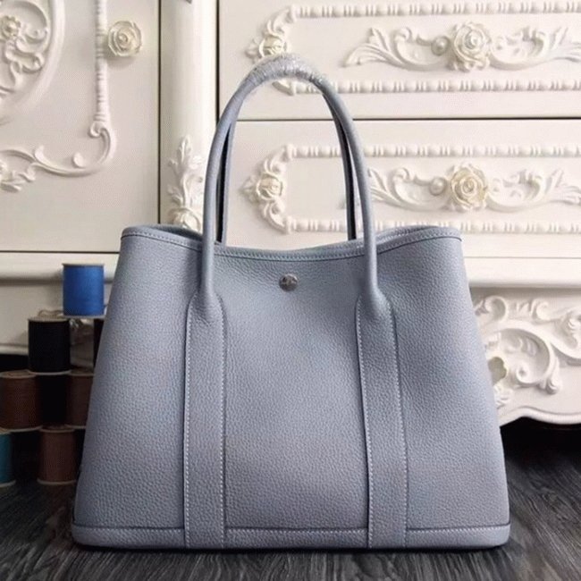 Lin Blue Best Replica Hermes Garden Party 30cm Elegant Bag