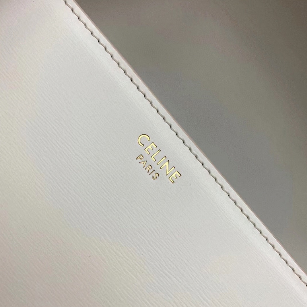 Top Quality Fake Celine Triomphe Teen Bag In White