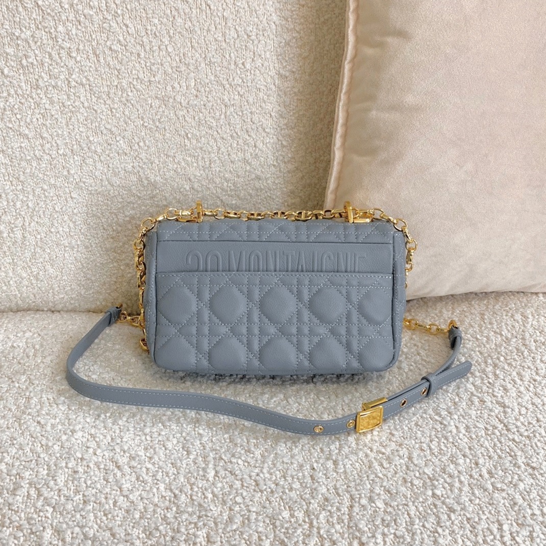 Dior Caro Small Bag Fake in Cloud Blue